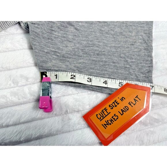 Denim & Flower Ricky Singh Colorblock White Gray Pinstripe T-Shirt Men's Large - Picture 8 of 9